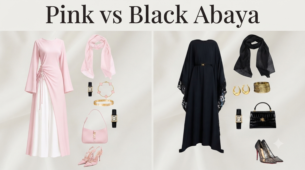 Pink vs. Black Abaya: What Your Colour Choice Says About Your Style