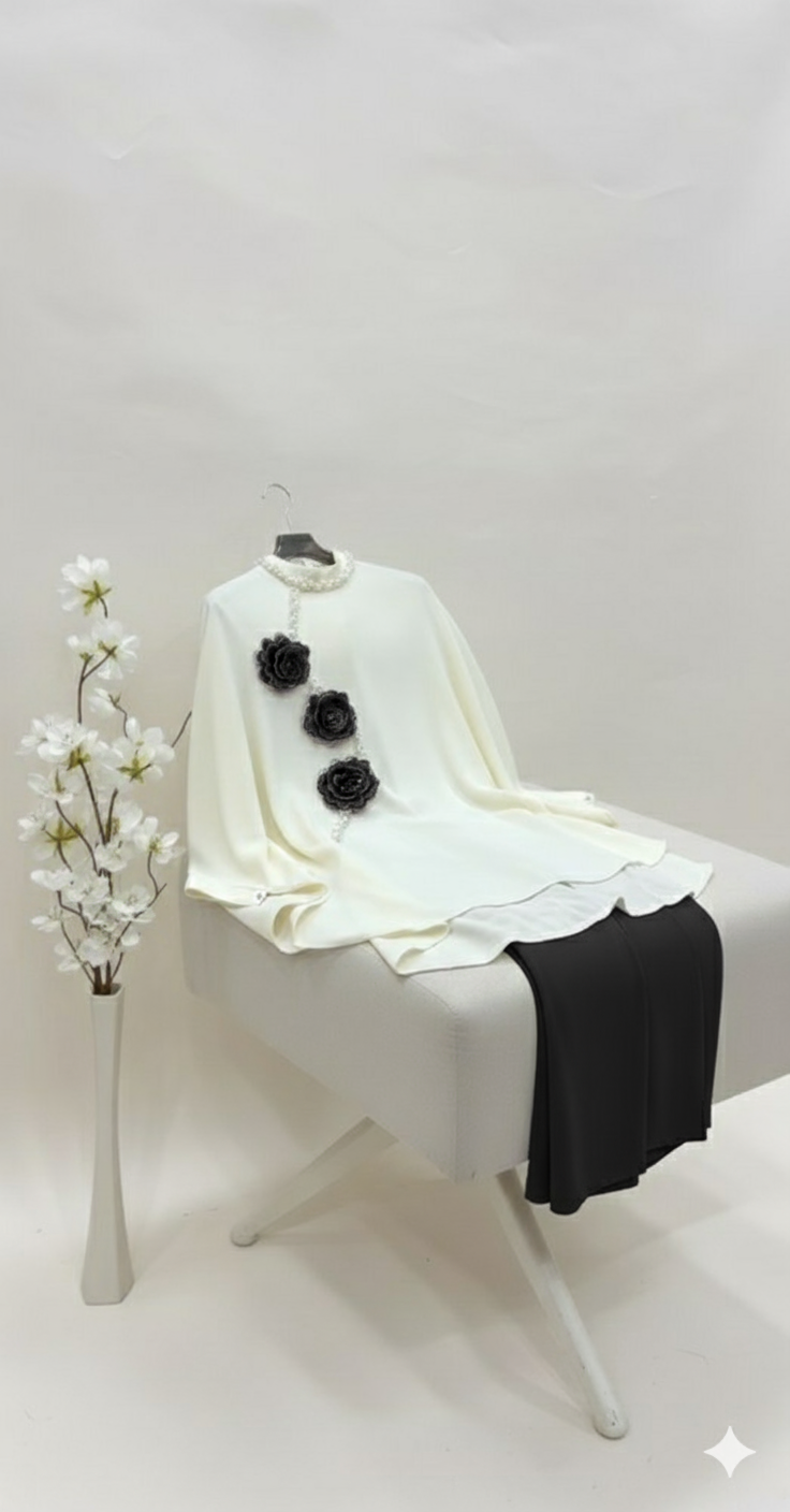 Floral Pearl Tunic & Trouser Set