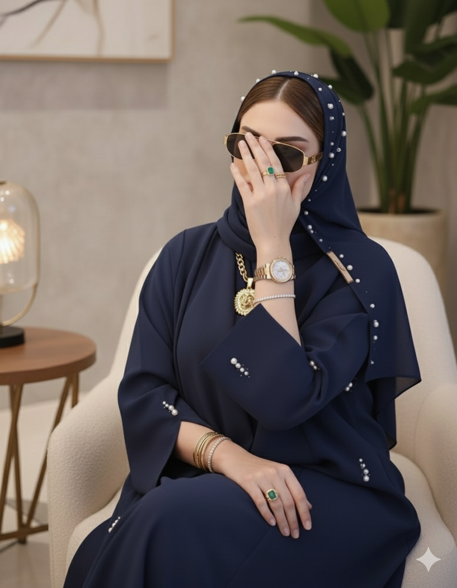 The Pearl Beaded Abaya