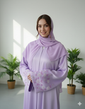 Warda Abaya mit besticktem Ärmel
