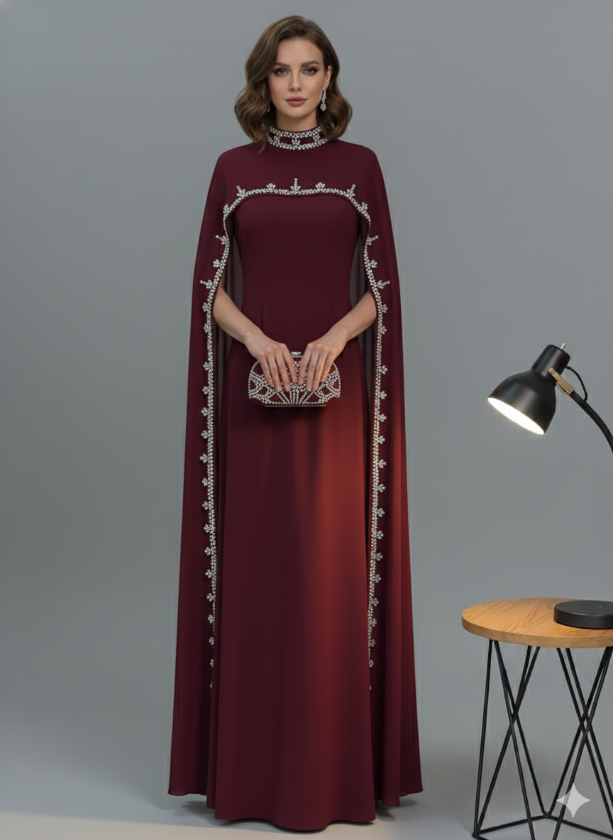 Das verzierte Umhangkleid