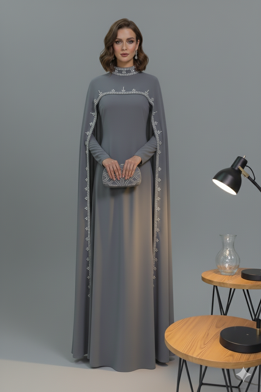 Das verzierte Umhangkleid