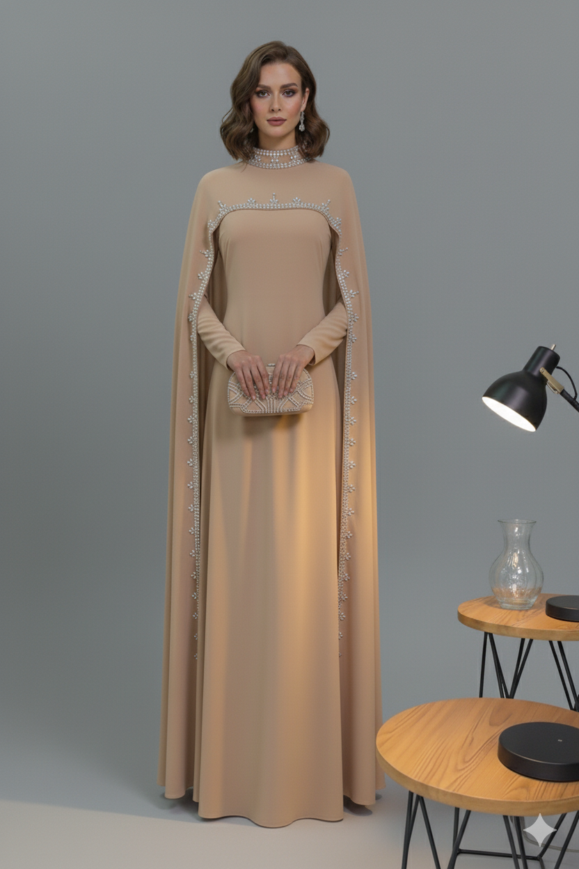 Das verzierte Umhangkleid