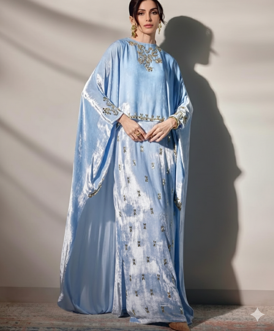 Luxuriöser Premium-Samtkaftan