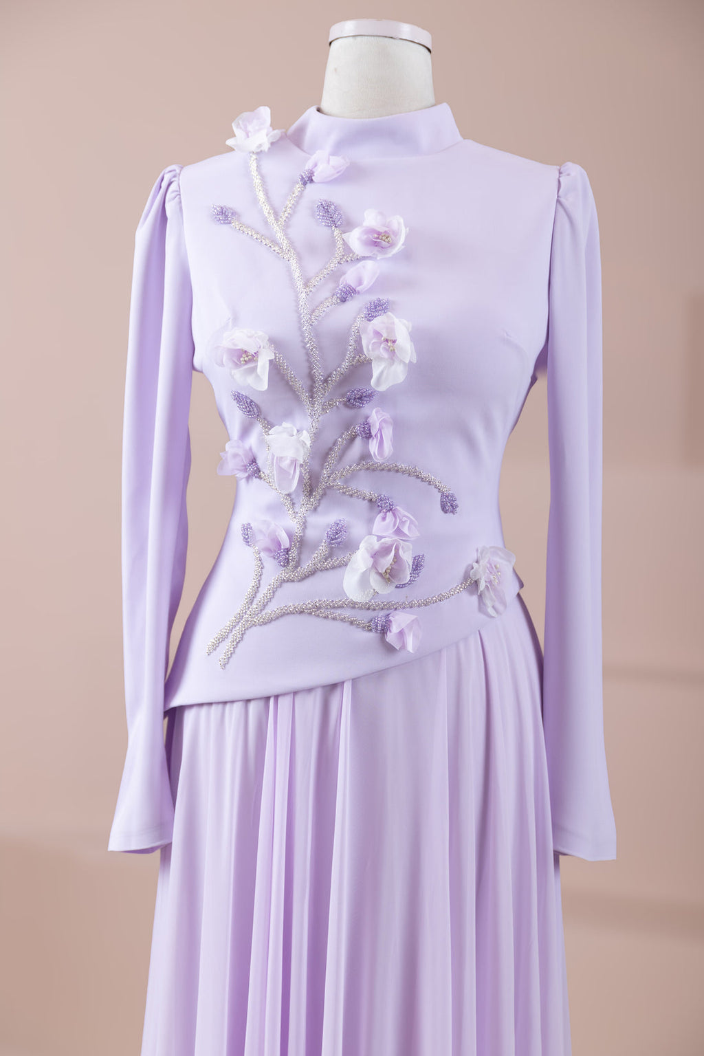 Das Gala-Abend-Top & Rock-Set mit Blumenmuster
