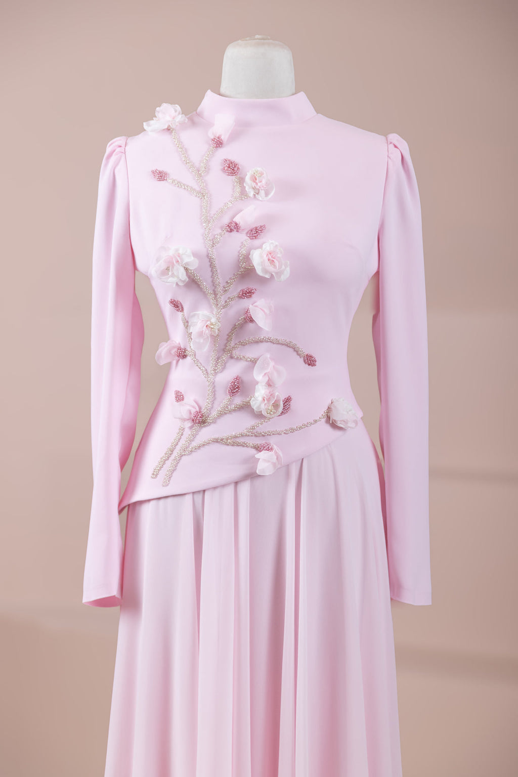 Das Gala-Abend-Top & Rock-Set mit Blumenmuster