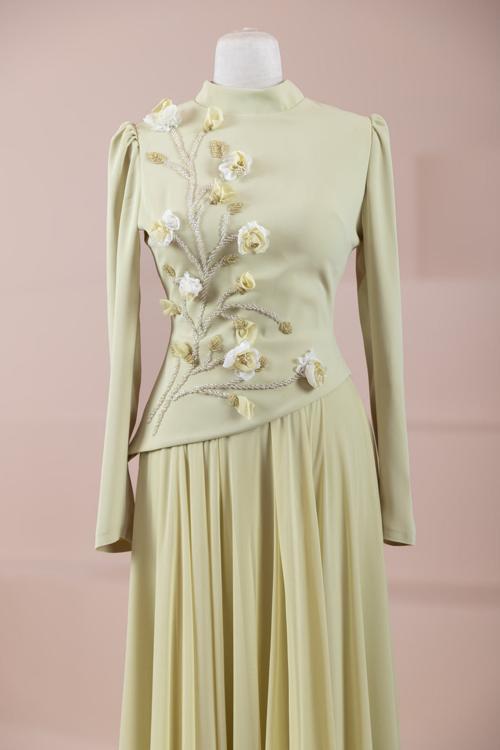 Das Gala-Abend-Top & Rock-Set mit Blumenmuster