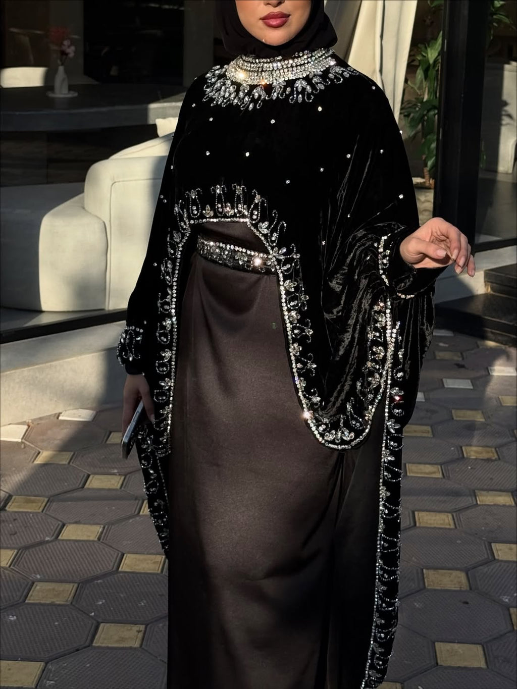 Premium Samt Abaya Kleid | Eid Sonderedition