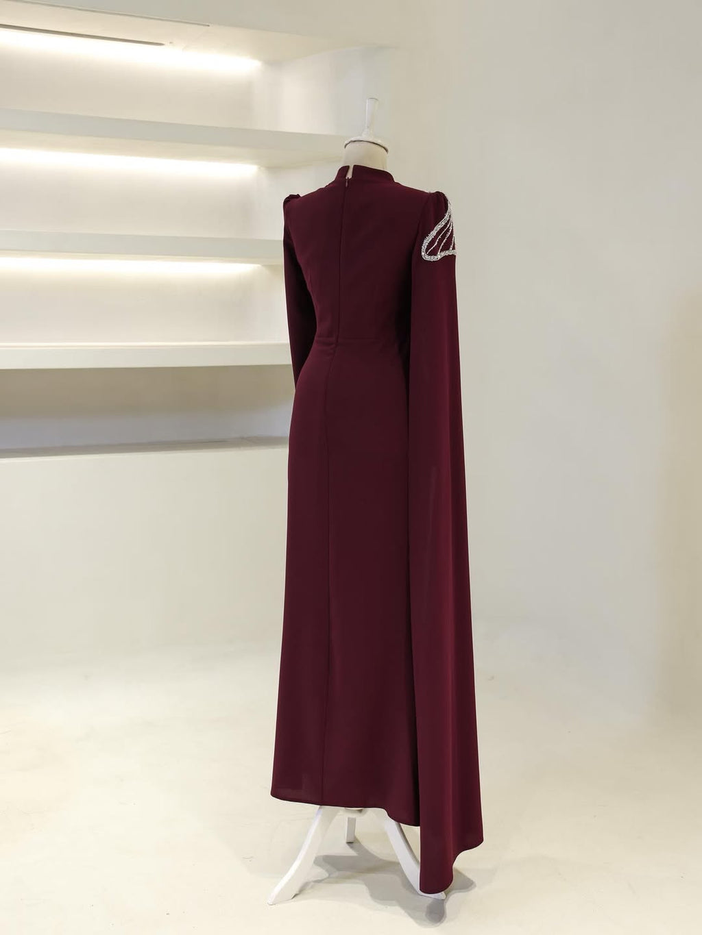 Das bescheidene Gala-Abendkleid „Silver Wing“