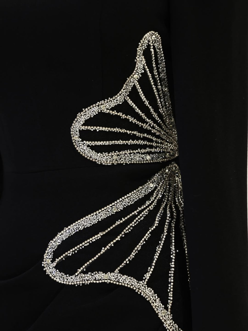 Das bescheidene Gala-Abendkleid „Silver Wing“