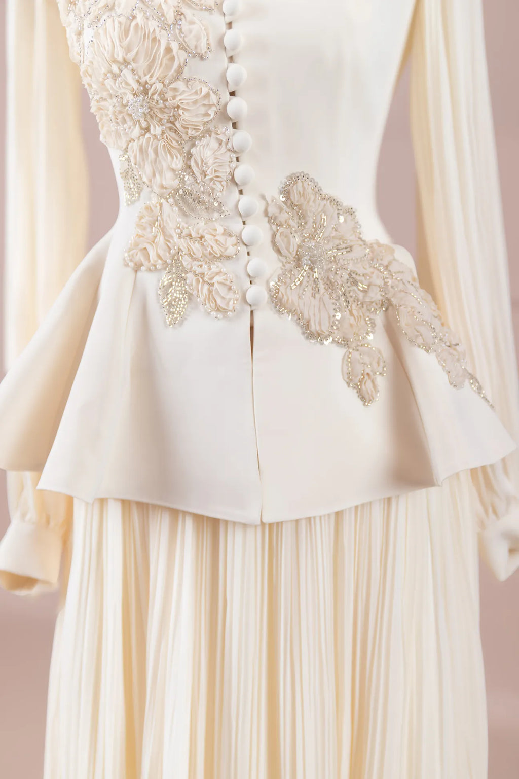 Premium Peplum Top and Skirt Set for Women | Elegant Formal Event Wear