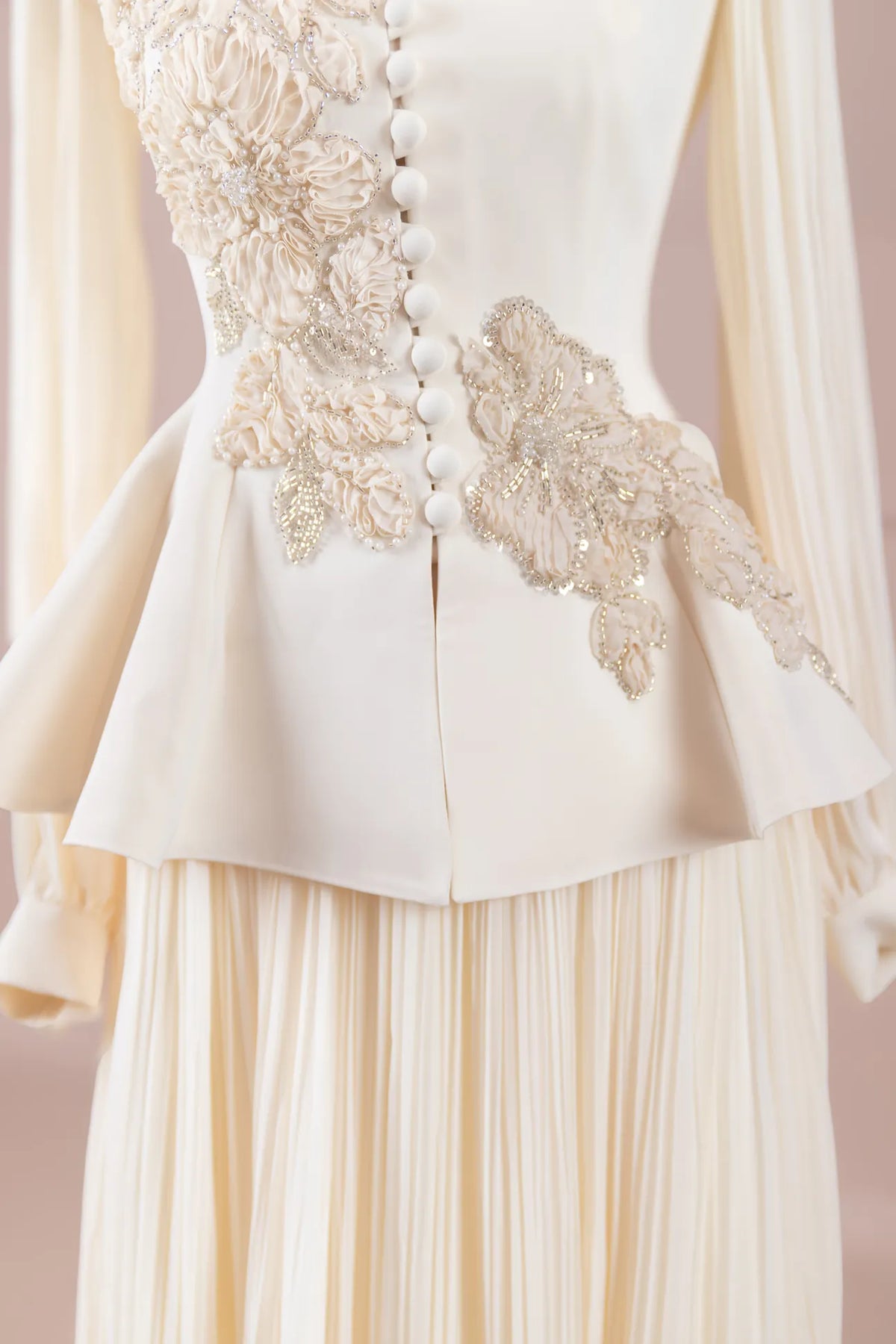 Premium Peplum Top and Skirt Set for Women | Elegant Formal Event Wear