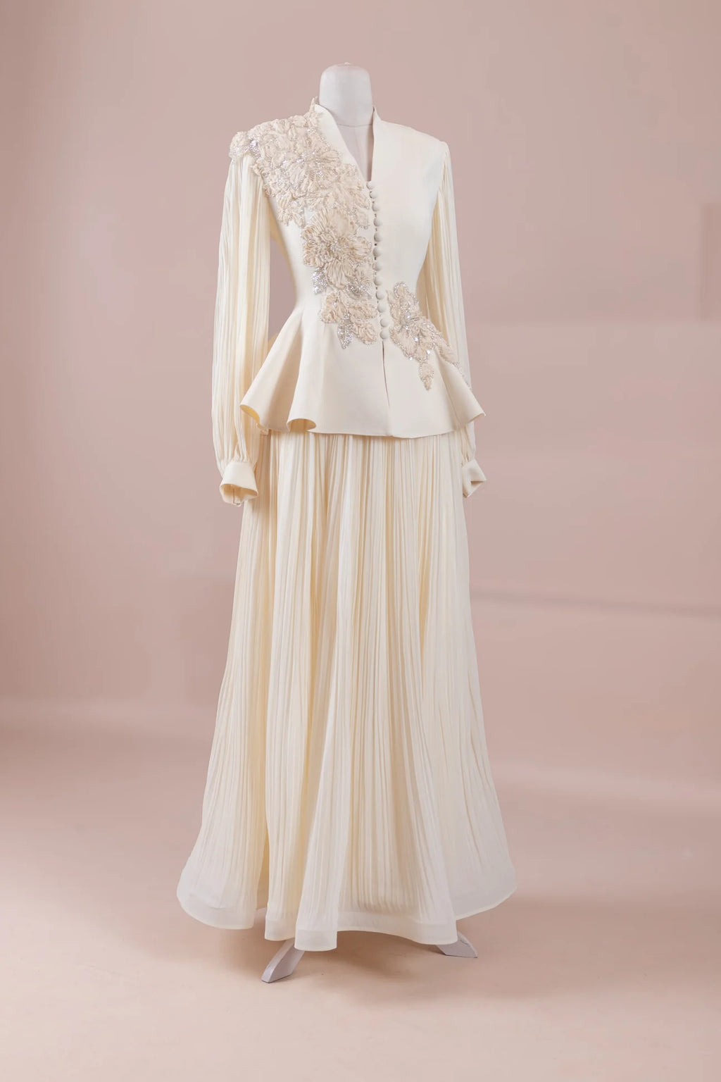Premium Peplum Top and Skirt Set for Women | Elegant Formal Event Wear